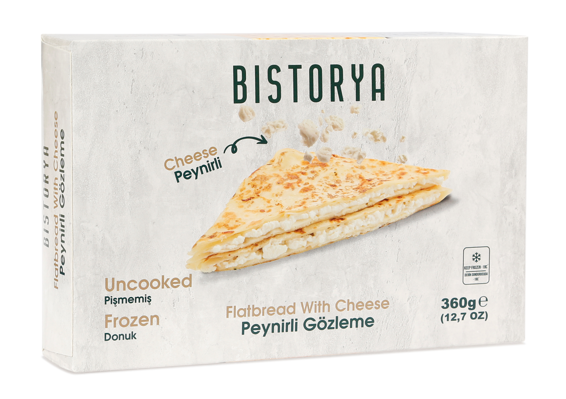 Bistorya Stuffed Flatbread (Gozleme) w/Cheese, 3pcs 12.7oz (360g)