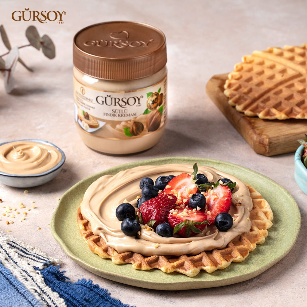 GURSOY CREAMY %40 HAZELNUT SPREAD - GLASS JAR 400G