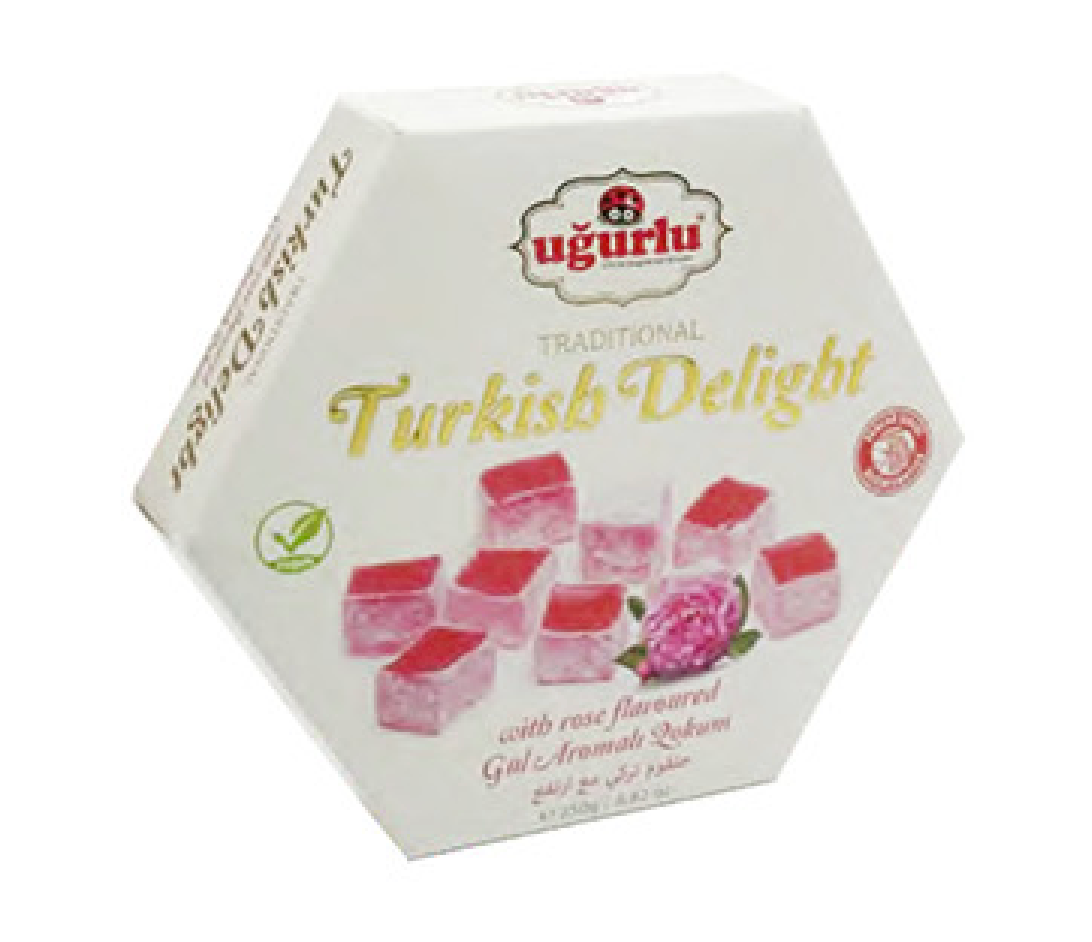 Ugurlu Turkish Delight Rose Flavored 250g