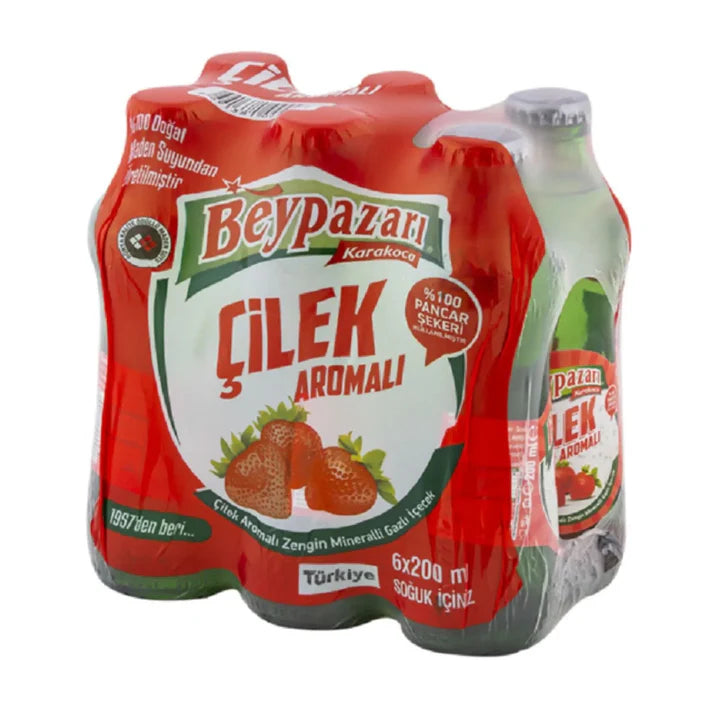 Beypazari Mineral Water Strawberry Flavored 6/200ml