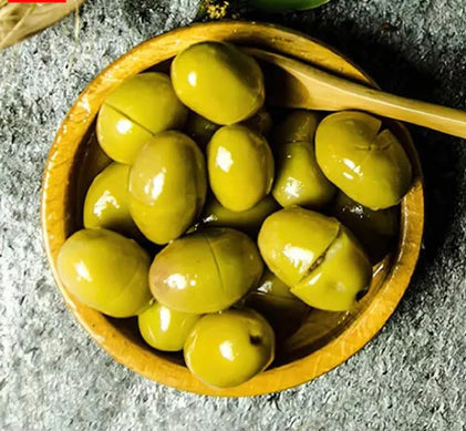 Muezzinoglu Cracked Green Olives(2XL size) 700gr