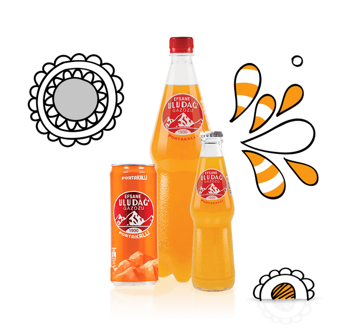 Uludag Legendary Orange Gazoz 6/250ml