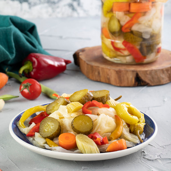 Yakamoz Mixed Vegetable Pickles, Pet Jar 3lt