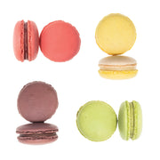 Mixed Macaron Pack Love 1 (Pistachio-Banana-Strawberry) - Karışık Makaron Paketi (Fıstık-Muz-Çilek)