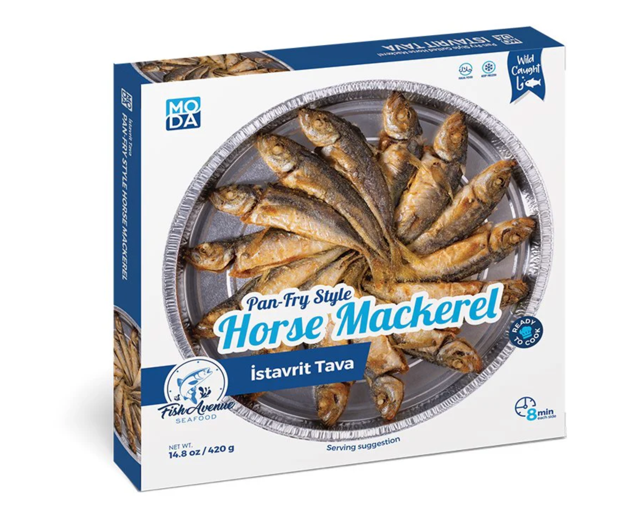Pan-fried Gutted Horse Mackerel - Istavrit Tava