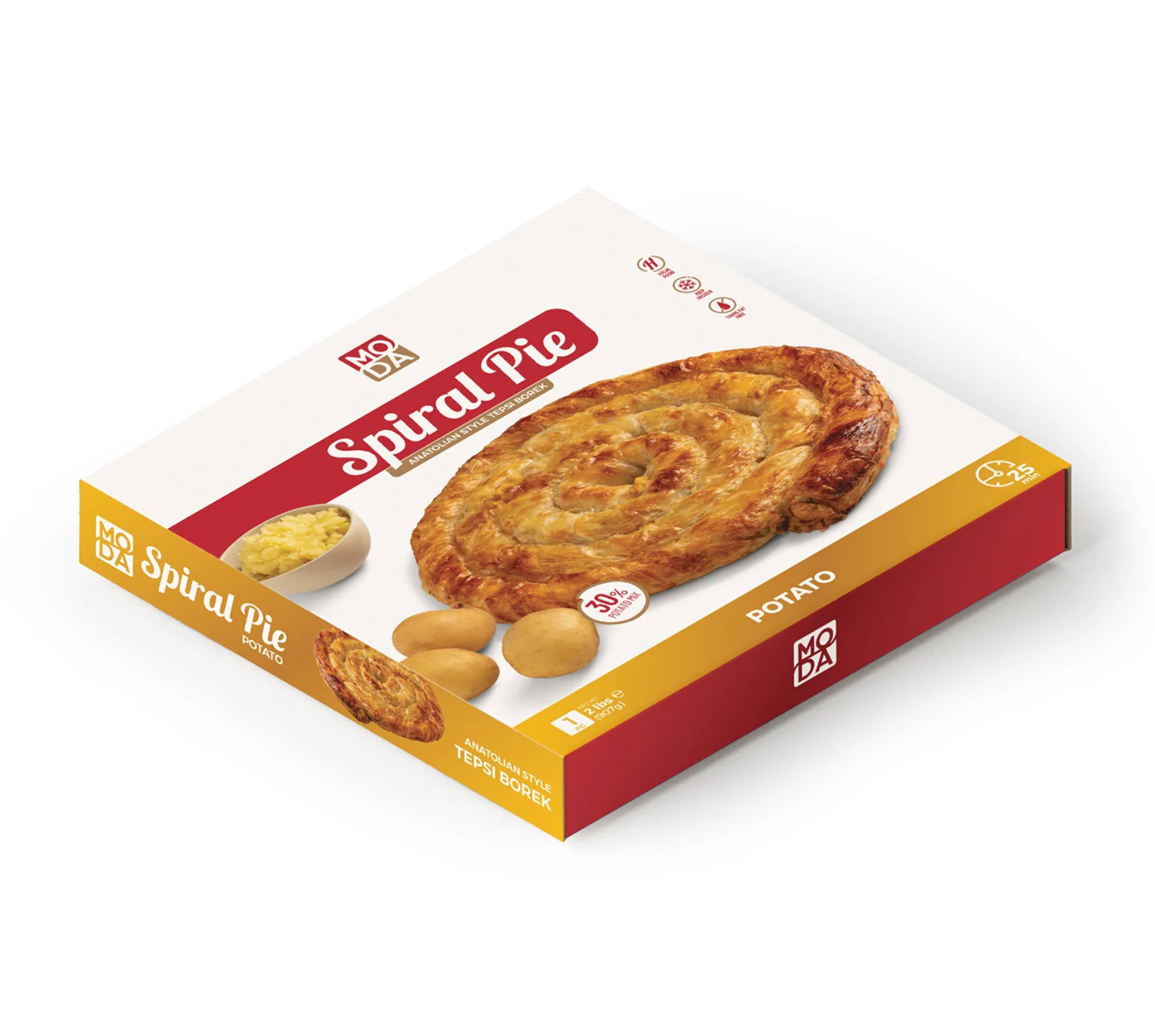 Spiral Pie, Potato - Patatesli Tepsi Böreği