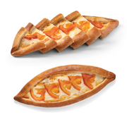 Pide Tomato & Mozzarella - Domatesli & Mozzarella Peynirli Pider