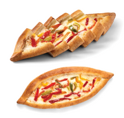 Pide Tricolor Peppers & Mozzarella - Biberli & Mozzarella Peynirli Pide
