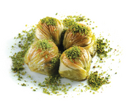 Moda Mussel Shape Baklava w/Pistachio 40pcs, 2.75lbs (1250g) Fıstıklı Midye Baklava