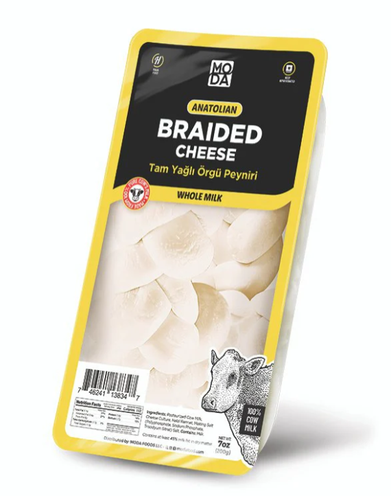Moda Braided Cheese 7oz(200G) - Tam Yagli Örgü Peyniri