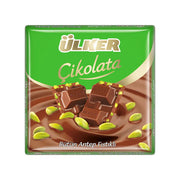 Ulker Square Milk Chocolate w/Pistachio 65 gr