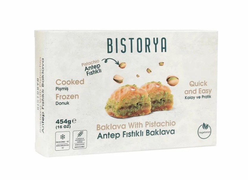 Bistorya Baklava w/Double Pistachio 16oz (454g)