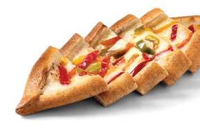Pide Tricolor Peppers & Mozzarella - Biberli & Mozzarella Peynirli Pide