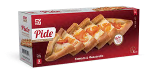 Pide Tomato & Mozzarella - Domatesli & Mozzarella Peynirli Pider