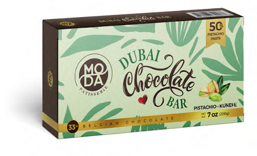 Moda Dubai Chocolate Bar 7oz (200G)