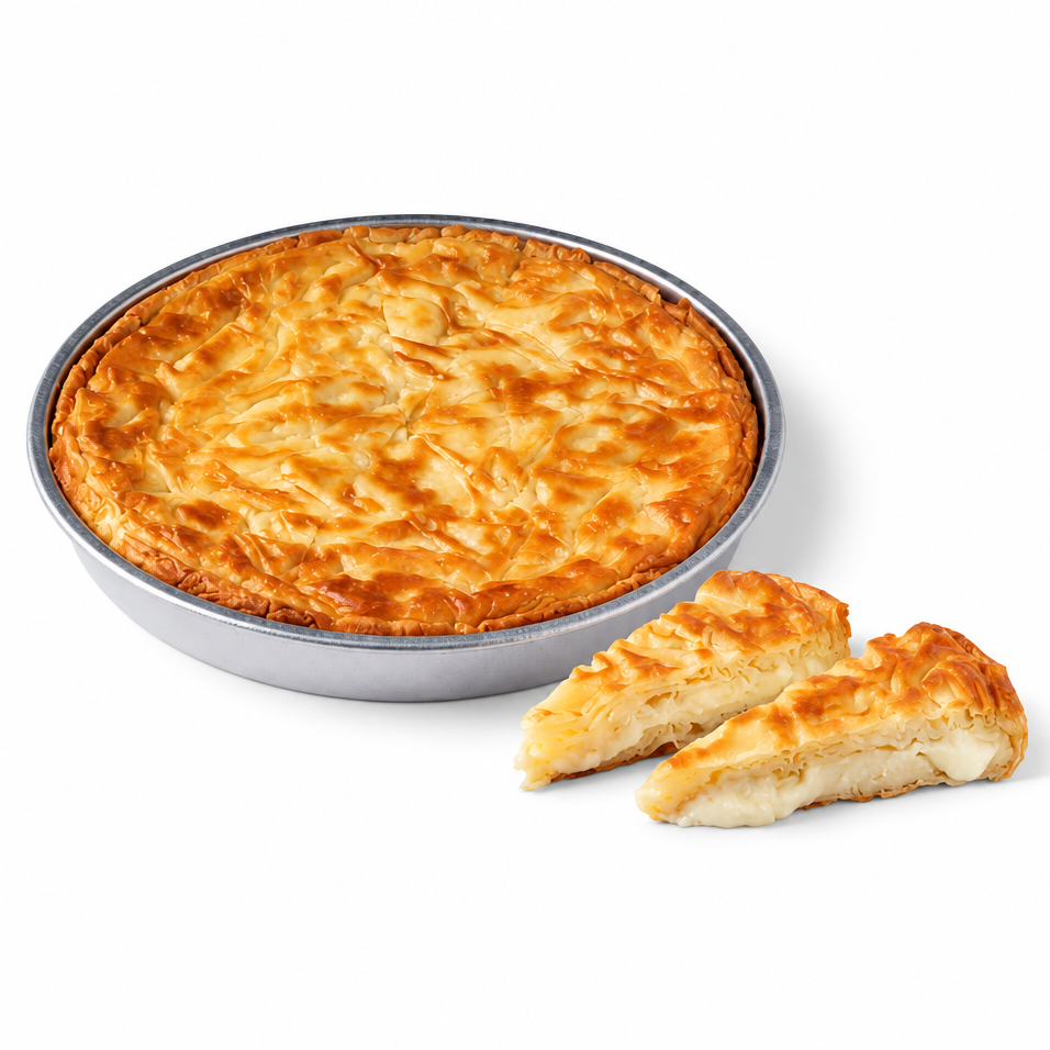 Moda Anatolian Style Cheese Pastry, Round Tray, 5.5lbs (2500g) - Su Boregi