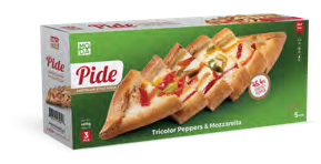 Pide Tricolor Peppers & Mozzarella - Biberli & Mozzarella Peynirli Pide