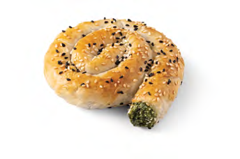 Mini Spiral Pie with Spinach, 4” - Ispanaklı Mini Spiral Börek